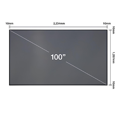EPSON ELPSC35 Lazer TV 100" ALR Projeksiyon Perdesi